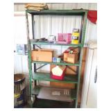 METAL SHELF AND CONTENTS