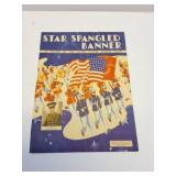 1942 MARINE STAR SPANGLEDCBANNER SHEET MUSIC