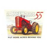 MASSEY HARRIS 55 TIN SIGN- APPROXIMATELY 16