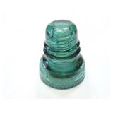 HEMINGRAY NO 40- GREEN - VINTAGE GLASS INSULATOR