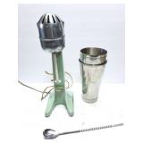GILBERT SHAKE MIXER AND STAINLESS CUPS