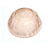 PINK DEPRESSION GLASS BOWL- APPROXIMATELY 10