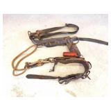 2- VINTAGE LEATHER CLIMBER BELTS