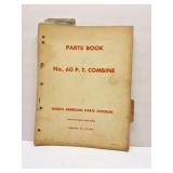 MASSEY HARRIS PARTS BOOK