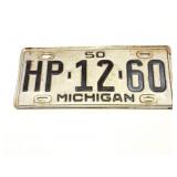 MICHIGAN 1950 VINTAGE LICENSE PLATE