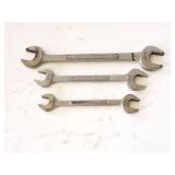 CRAFTSMAN DOUBLE OPEN END STRAIGHT WRENCHES-