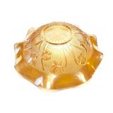 CARNIVAL GLASS DISH- BOWL- APPROXIMATELY 12