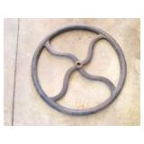 CAST IRON - VINTGAE EQUIPMENT WHEEL -