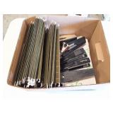 STAPLERS AND GREEN FILE FOLDER LOT