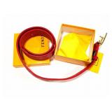 FENDI RED BELT- WITH BOX