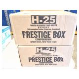 PRESTIGE BOX- H-25- WHITE BUSINESS CARD BOXES-