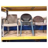 5 ASSORTED OFFICE CHAIRS
