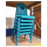 6 CHILDS BLUE CHAIRS