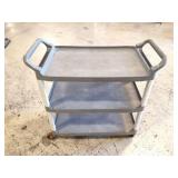 PLASTIC AND METAL PUSH CART