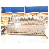 METAL FOLDING CHAIRS IN ROLLING CART- 38 CHAIRS