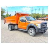 2104 FORD F450 DUMP WITH PLOWMILES-
