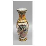 Antique hand painted oriental porcelain vase