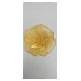 Antique murano frosted glass flower ashtray or