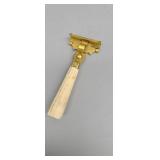 Antique razor with ivory color handle 3.75"