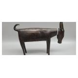Antique bronze donkey sculpture 7.75" x 10.50