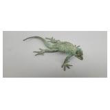 Antique iguana bronze sculpture 6.75