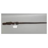 Antique hand carved wooden dibbing figural stick