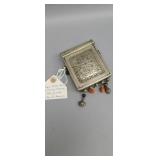 Antique Koran box with coral and Jade beads as