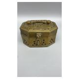 Antique metal brass box from Pakistan. 

4" x