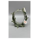 Antique hand painting bronze picture frame with