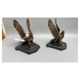 Vintage Eagles medal bookends set created by