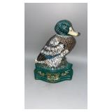 Antique Hand painted cast iron Mallard duck door
