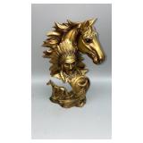 Vintage Native American hand painted horse and