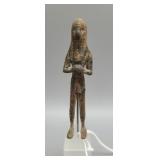 Antique pre historic metal miniature sculpture of