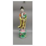 Chinese hand painted and signed porcelain Buddha