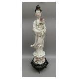 Chinese hand painted porcelain Buddha sculpture