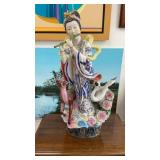 Large Antique Chinese Hand Painted Porcelain