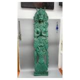 Large Antique Praying Buddha Wooden Wall