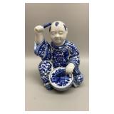 Antique Chinese Blue and White Hand Painted
