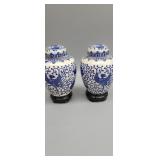 Chinese blue and white hand painted porcelain
