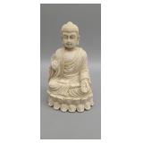 Chinese ivory color buddha sculpture 6.25" ht