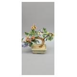 Chinese multi color Jade bonsai tree 6.25" x