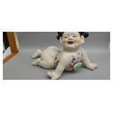 Antique Chinese hand painted porcelain sculpture