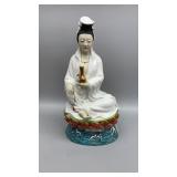 Antique Chinese Hand Painted Porcelain Buddha