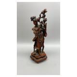 Antique Chinese Hand Carved Brown Resin Sculpture