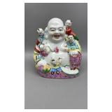 Antique Chinese Hand Painted Porcelain Buddha