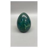 Genuine Alabaster egg shape sculpture 

Hand