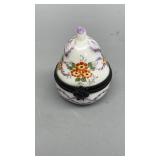 Limoges france porcelain trinket box in the shape