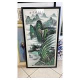 Antique Chinese Signed large water Color