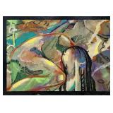 mixed media on canvas abstract art