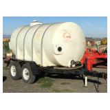 Custom 1600 Gallon Dual Axle Poly Tank Trailer